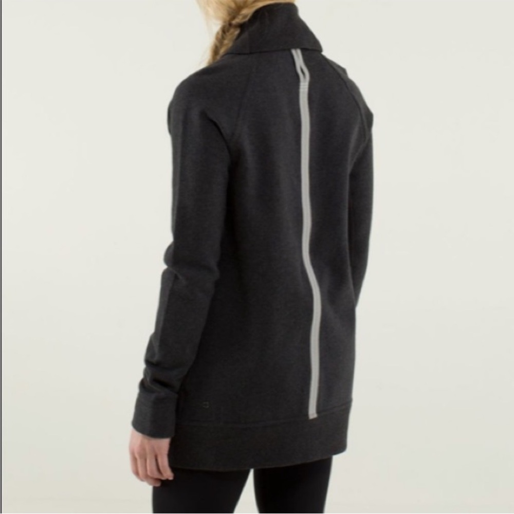 lululemon athletica Dark Charcoal Zip-Back Cozy Cardigan